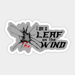 Leaf On the Wind Sticker